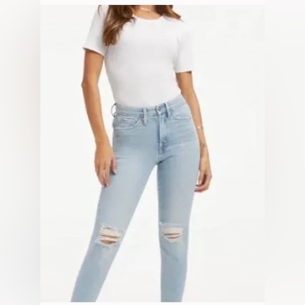 Good American Good Legs Crop Raw Hem 12/31